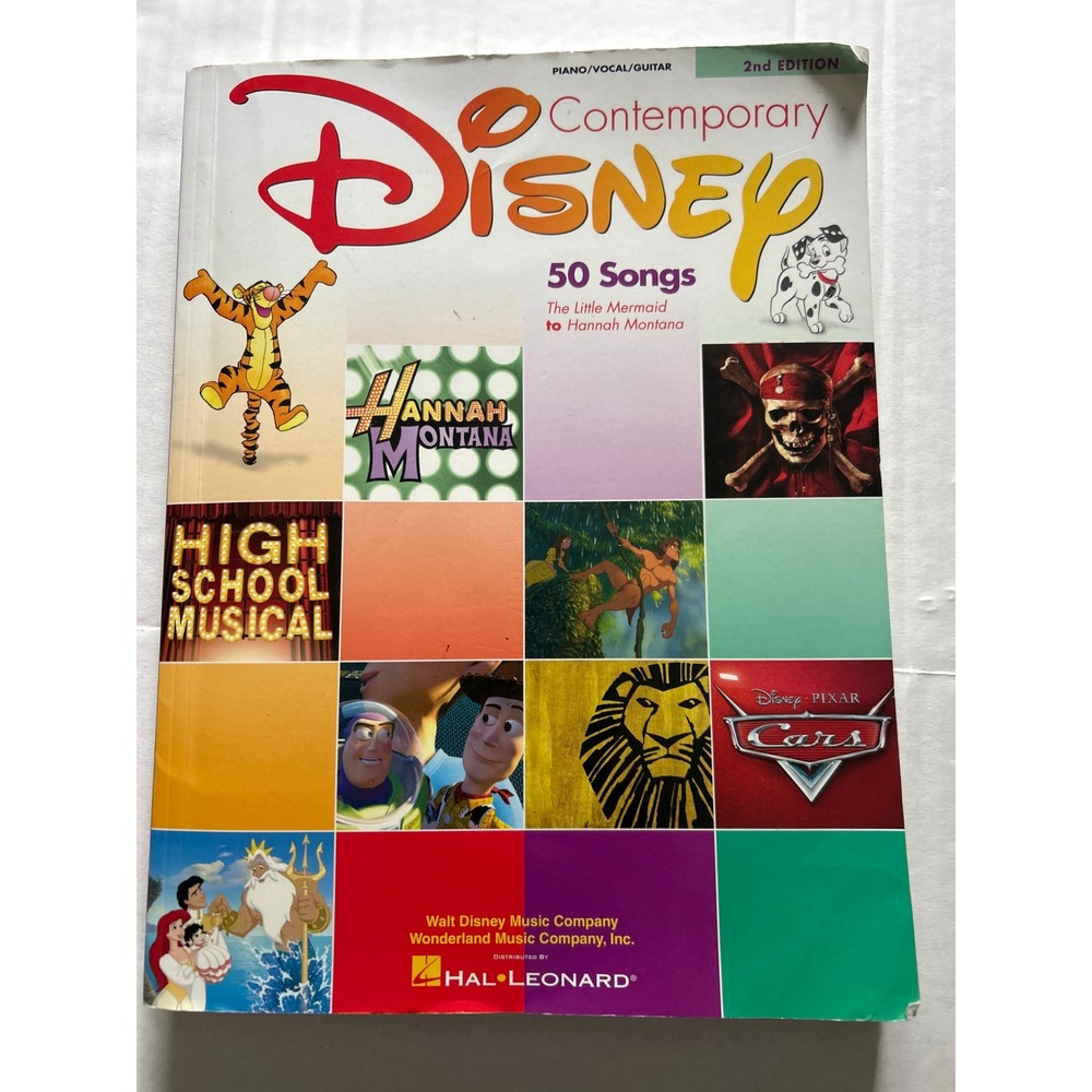 Contemporary Disney 50 Songs 2nd Edition Piano Vocal Guitar Sheet Music Book